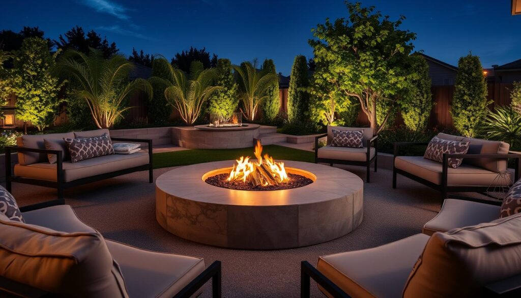 backyard firepit
