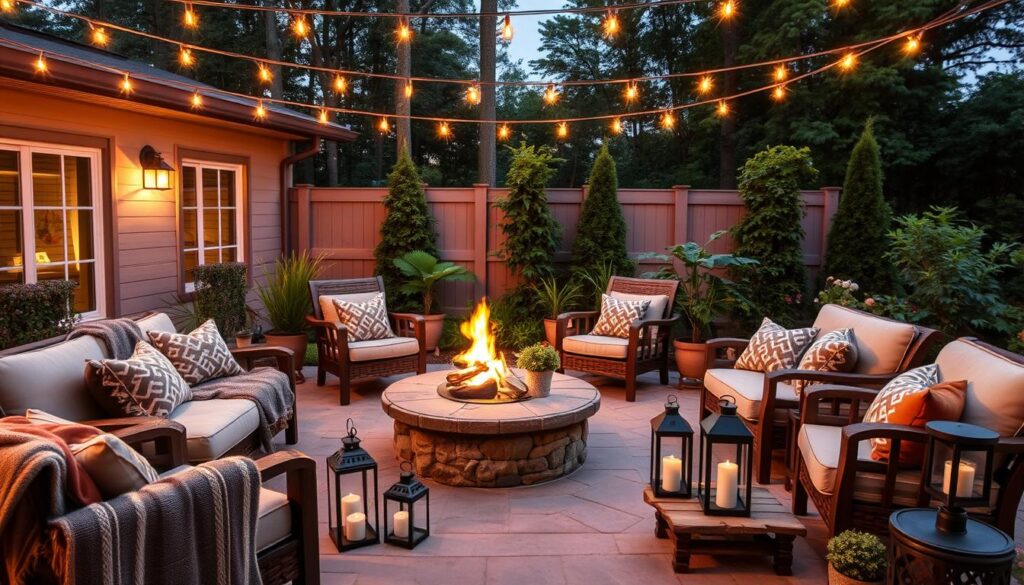 firepit with furniture