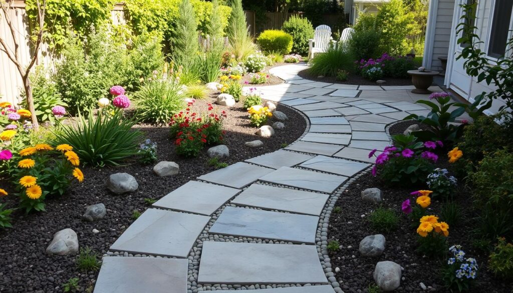 creative path with stone