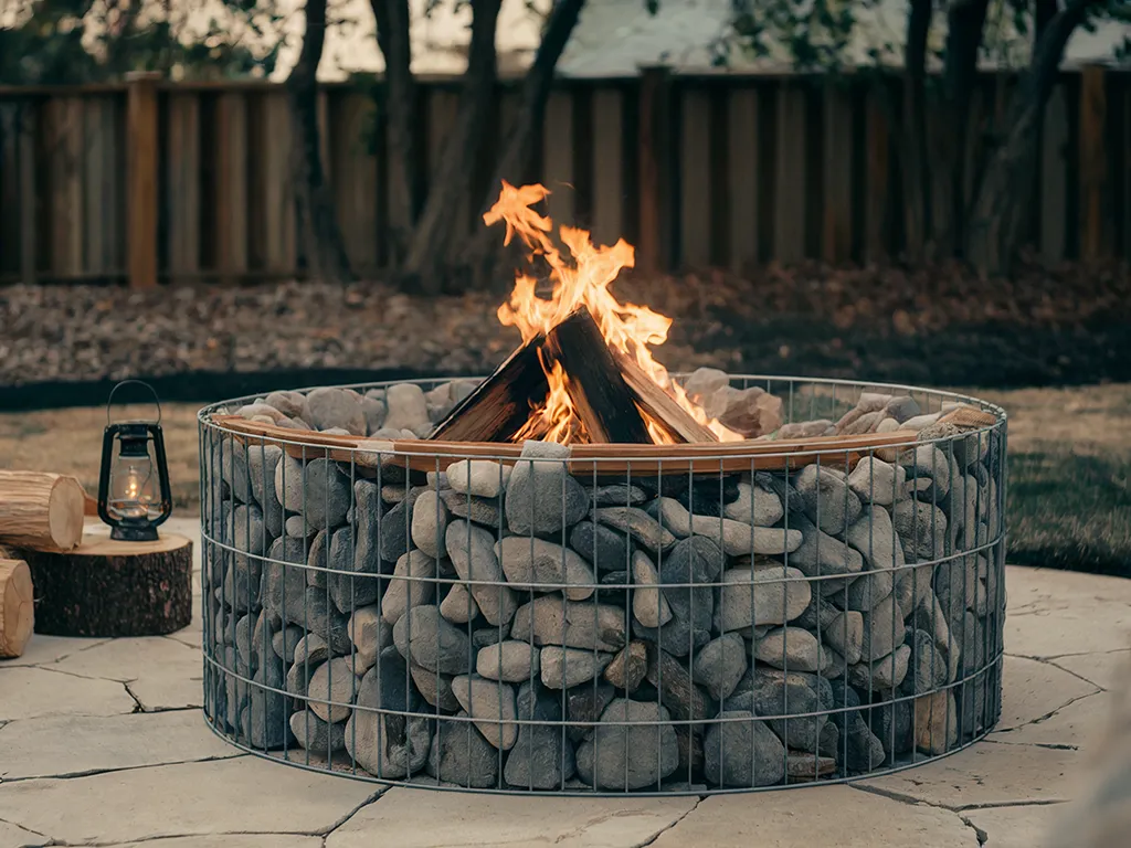 gabion fire pit