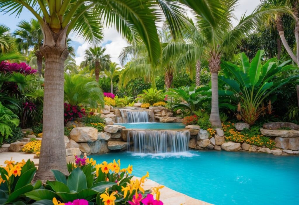 lush landscaping